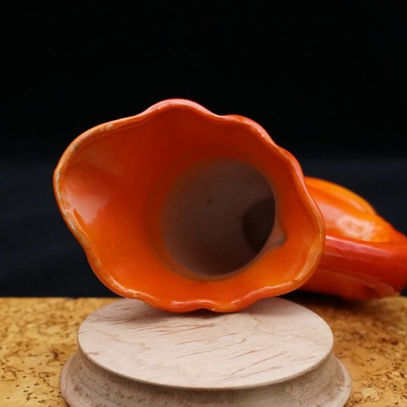 Vintage 40s 50s Cornucopia Bud Vase, Made in Occupied Japan - Picture 5 of 7